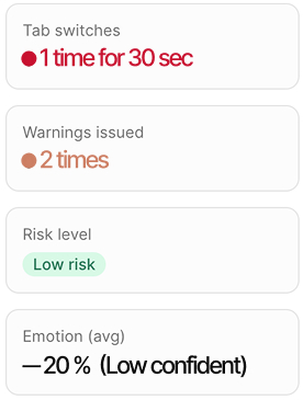 Integrity Monitoring UI